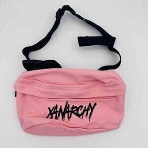 Lil Xan Xanarchy Fanny Pack Sling Bag Concert Tour Merch Embroidered Logo Pink